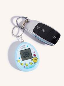 1 pieza Mini Mascota Electrónica Virtual, Consola de Juegos de Pantalla Blanca y Negra, Llavero Consola de Juegos de Mascota Virtual, Adornos, Encantos de Bolso, Llavero de Coche, Cordón de Llave, Portallaves, Accesorios de Llavero, Llavero, Llavero de Pareja, Regalos para Mujeres, Regalo para Novio, Regalo de Cumpleaños, Regalo para Amigo, Regalos de Vacaciones, Recuerdos de Eventos, Regalos de Fiesta.
