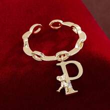 1 chiếc nhẫn điều chỉnh được hình gấu hoạt hình leo chữ, đính đá Cubic Zirconia, dành cho nữ. - Nhiều màu - Xem 20