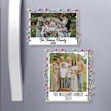 1pc/3PCS/5PCS Personalized Family Christmas Ornaments, Custom Family Photo 2025 Ornaments, Family Photo Keepsake Gifts, Extended Family Ornaments, Photo Ornaments