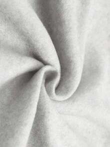 Prints Casual Loose Camo Letter Print Drop Shoulder Drawstring Hoodie Plus Size Women Clothes Elegant Blouses Women Sweater Women Women's Set - Xám nhạt 8 - Xem 4