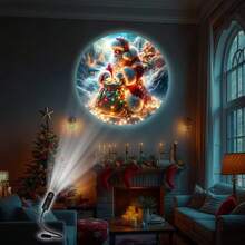 1 pièce Mini projecteur USB flocon de neige/Père Noël avec lumière LED, convient pour l'éclairage d'ambiance de la maison, la décoration de la pièce, les cadeaux muraux, l'éclairage des fêtes, la décoration de Halloween et de Noël. Décoration de Noël, décoration de sapin de Noël, cadeaux, décoration de Thanksgiving, mariage, décoration d'intérieur, décoration d'automne, décoration d'anniversaire, fournitures de fête, décoration intérieure et extérieure, décoration de festival, décoration d'Halloween, décoration murale, ornements d'Halloween - Noir - Voir 9