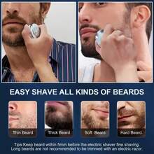 Portable Mini Pocket Shavers, 1 Count USB Rechargeable Waterproof Shaver, Electric Razor For Men, Travel Car Shaver For Daily Use