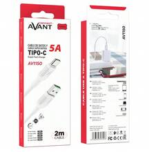Câble USB A TYPE C 2M 5A CHARGE RAPIDE - FORCE EDITION - Blanc - Voir 2