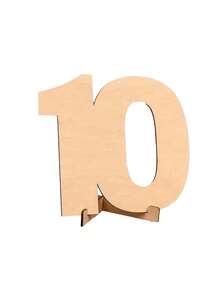 1 Handmade Wooden Digital Greeting Card With Sturdy Base -18 Years Old, 20 Years Old, 30 Years Old, 40 Years Old, 50 Years Old, 60 Years Old Milestone Birthday And Anniversary Message Book - With Blessings