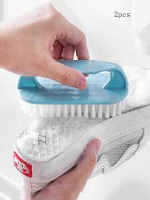 1/3/5pcs, Multi-Purpose Handheld Cleaning Brush, Household Plastic Laundry Brush, Multifunctional For Washing Basin, Shoes, Drying Rack, Cleaning Brush, And Hard Bristle Board