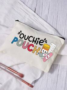 Neue tragbare Aufbewahrungstasche - Mini Kosmetiktasche, Kulturbeutel, Erste-Hilfe-Set, Reiseaccessoires, tragbare Reise-Kulturtasche mit Reißverschluss, Strand-Kulturtasche, bedruckte Aufbewahrungstasche, Datenkabel-Aufbewahrungstasche, der Luftfahrtstandard-konformen Kosmetiktasche; kann Medikamente, Erste-Hilfe-Artikel usw. aufbewahren.