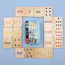 1-10 Number Matching Puzzle Cards, Counting Toys, Math Manipulatives, Math Games For Kids, Preschool Puzzles, Matching Games, Kindergarten Learning Activities, Classroom & Home Essentials, Great Christmas & Birthday Gifts For Boys And Girls - Multicolor - View 7