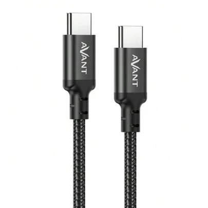 Câble Avant CONNECT 1M PD 60W 3A TYPE C VERS TYPE C TRESSÉ - CHARGE RAPIDE - FORCE EDITION