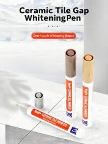 1pc Tile Grout Marker Pen, Waterproof And Mildewproof ,Quick Drying Special Color-Changing Sealer For Tile Gaps, Dry-Fast Furniture Touch-Up Pen