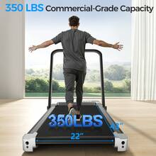 Home Treadmill,300LBS Capacity Under Desk Treadmill With Control&LED Display, 3.0HP Desk Treadmill For Walking Jogging&Running, Portable Treadmill For Home&Office - US B Type Plug(110-127V) - View 6