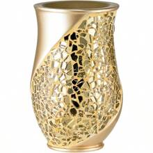 Jabn de la coleccin Sinatra, Sujetador para Cepillo de Dientes, Blanco, Sostenedor de Cepillo de Dientes, 1, 1 - Champaña/Dorado + Vaso - Ver 2