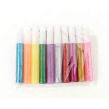 1/3/5pcs Glitter Gel Pens, Colored Glitter Pens, 7-Color Gel Pens In Gold And Silver, Suitable For DIY Crafting And Painting