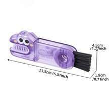 3-In-1 Crocodile Shaped Cup Brush: Ergonomic Handle, Easy To Clean Hard-To-Reach Areas, Durable Multi-Functional Design - Suitable For Bottles, Baby Bottles, Etc. (Purple/Yellow/Green) - Fits 90% Of Containers - 1 Random Color - View 8