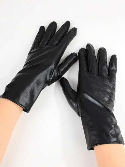 زوج من أكمام الذراع المصنوعة من الجلد الصناعي الجذاب، زي بانك للحفلات والسهرات والهالوين