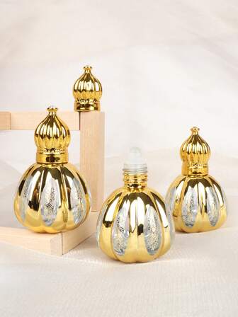 精油滚珠瓶，10毫升空玻璃瓶，配不锈钢滚珠，可用于DIY精油调配、放松身心、缓解压力，方便旅行携带。