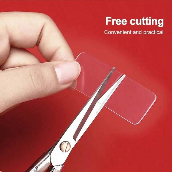 5 paquetes - 300 hojas de cintas adhesivas transparentes de doble cara con nano adhesivo - Fuerte adhesión, lavables, ideales para uso doméstico, hechas con otros materiales plásticos