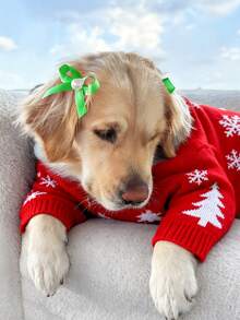 6pcs/Set Pet Bow Hair Clips, Cute Cat Pearl Bow Hair Accessories For Dog Birthday Decoration