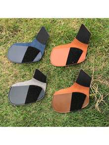 10个/3个/1个装 新款极简主义高尔夫球杆头套，推杆头套，皮革材质，内衬绒毛，保护高尔夫球杆，设计简约经典，黑色、棕色、蓝色可选，适用于高尔夫球场、庭院、公园 - 彩色 - 查看 7