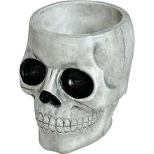 Fiestas Guirca Calavera Decorativa de Resina Estilo Macabro para Fiestas Temáticas, Decoración de Halloween y Manualidades, Figura de Calavera con Detalles Realistas y Piedra Negra, Ideal para Decorar Espacios y Celebraciones Espeluznantes - Envío GRATIS ✅ Entrega 24/48h a España (península) - Multicolor - Ver 5