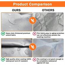 - Funda para lavadorasecadora, resistente al agua, polvo y, Oxford negro, 27 pulgadas de ancho - plateado - Ver 6