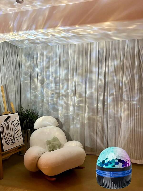 USB-Powered LED Aurora Projector - Dimmable Northern Lights Ceiling Light With Remote Control For Bedroom & Party Decor