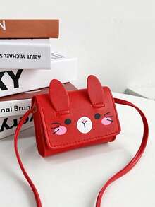 1 pezzo Borsa a tracolla mini con espressione di gattino carino, borsa a quadrato piccolo, borsa a spalla versatile e leggera con chiusura a ribaltina, adatta per monete, viaggi, vacanze, shopping, attività all'aperto, festival, regali per bambini, colore solido in pelle PU elegante, cartone animato casual, perfetta per conservare le chiavi per bambini, studenti, ragazze, amici, accessori da viaggio - Multicolore - Visualizzare 7