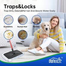 Reusable Microfiber Mop Pads Compatible With O - Cedar Hardwood Floor'N More Microfiber Mop - Mop Pads Refills Wet And Dry Use - 2 Pack - 2 - 查看 5