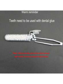Best-Selling Halloween Vampire Zombie Fake Teeth, Small Fang Horror Costume Props Teeth Gel, Makeup Masquerade Dentures, Fake Teeth Props For Role-Playing And Party Events - Multicolor - View 8
