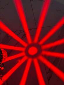 Watermelon LED Ceiling Light With Laser Effect, 12/24V, 1 Pc., Universal Plastic Mica - ROJO - View 9