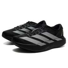 Adidas 男式 Adizero Evo SL M 跑步鞋，舒适轻便休闲运动鞋 KJ1365 - 金屬銀/一號黑/訊號綠 - 查看 3