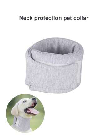 透气柔软防舔宠物项圈，可调节尺寸宠物防护颈锥，温暖宠物围巾，适用于中小型犬和猫