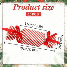 Scatola regalo per confezione di caramelle regalo di San Valentino, forniture per feste, cuore dolce con fiocco, design a forma di caramella carina, adatto per compleanni, matrimoni, feste e piccoli regali - Multicolore - Visualizzare 4