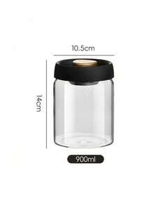 A High Borosilicate High Temperature Resistant Glass Storage Tank Vacuum Sealing Tank Storage Tank Kitchen Moisture-Proof Fresh-Keeping Tank