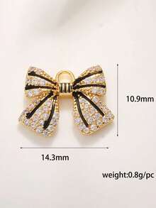 1PC Bow Angel Lotus Small Pendant, Mushroom Heart, Christmas Tree Flower Decoration DIY Accessory Pendant