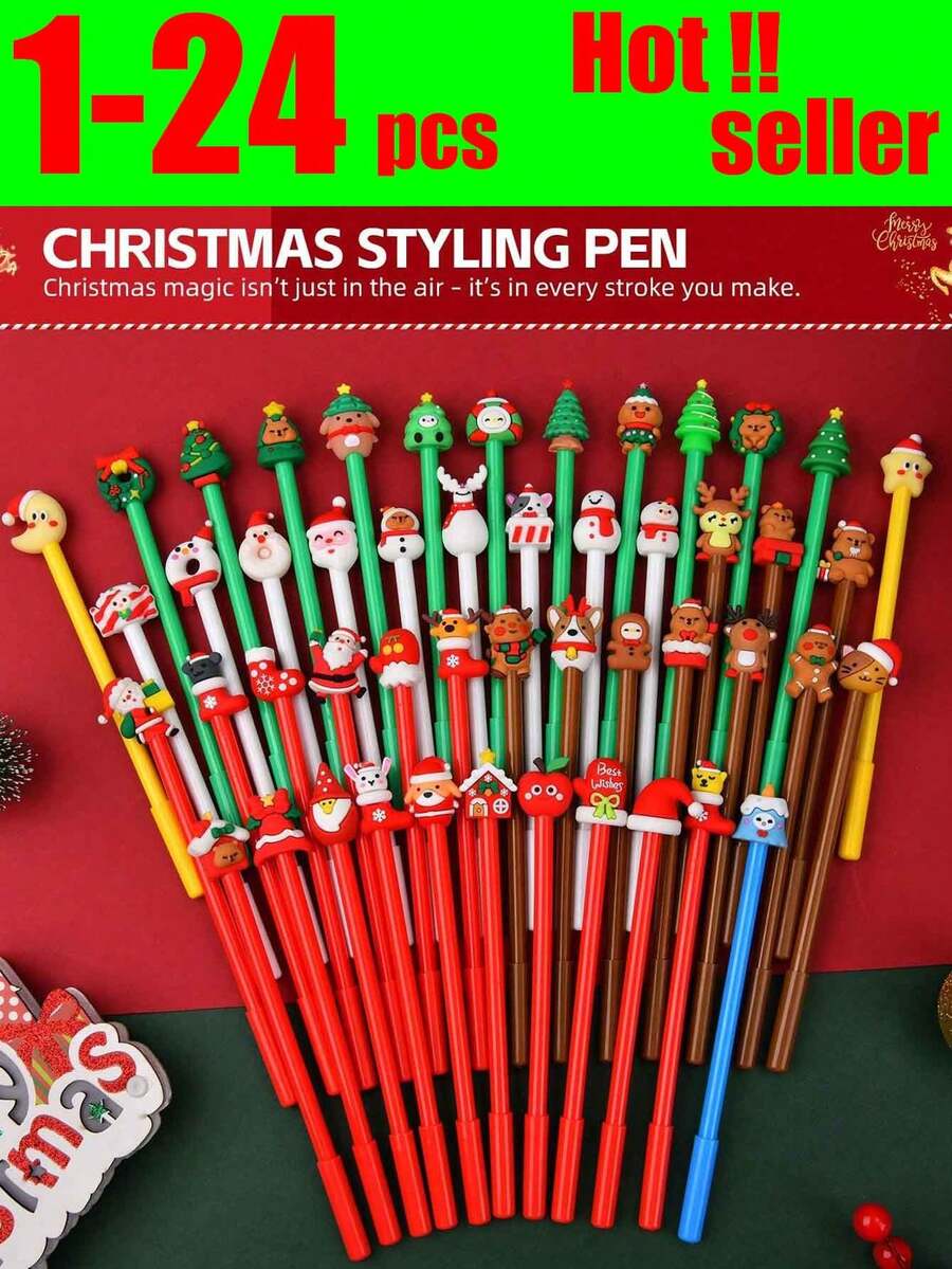 1-24 chiếc bút bi mini bốn màu dễ thương hoạt hình dành cho học sinh, bút bi mini bốn màu, bút màu thủ công, mực 4 màu, bộ quà tặng văn phòng phẩm cho học sinh - Nhiều màu - Xem 1