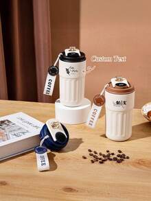 1pc Customized Name Stainless Steel Coffee/Water Tumbler, High-Quality Portable Thermal Cup, Minimalist Style Customizable Easy To Clean, Exquisite,High-Quality Custom,Personalized,Unique Ideal Gifts For Her Her,Boyfriend,Girlfriend,Dad,Mom,Family,Friends,Son,Daughter, - Cup - View 10