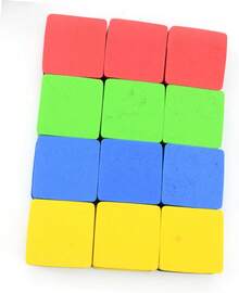 Gatuida 24piezas Borrador Magnético Para Pizarra Blanca De Borrador De Pizarra Cuadrado Pequeño Adecuado Escuela Oficina Material Escolar Oficina - 1 - Ver 8