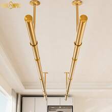 多功能螺纹组合式衣杆，可作窗帘杆、晾衣架、衣柜挂杆、浴室挂杆、厨房挂杆，适用于浴室、卫生间、阳台、窗户、衣柜等多种场景。 - 彩色 - 查看 11