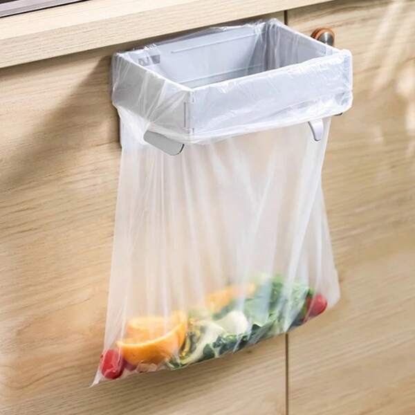 1 pezzo Supporto pieghevole per sacchetti dell rifiuti, Portasacchetti per rifiuti da montare a parete, Organizer per sacchetti dell rifiuti retrattile