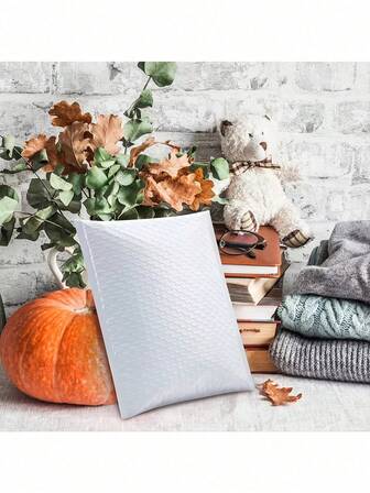 20 个小型 13*17+4 厘米气泡邮寄袋、自封填充信封、防水运输袋、聚乙烯气泡垫邮寄袋（用于运输）、商业包装、信封、厚泡沫袋、气泡信封、服装包装、快递袋