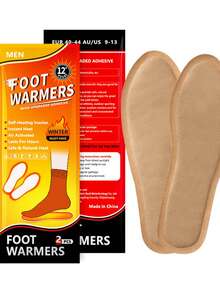 10-12小时自发热足部暖贴，即刻保暖10小时，男女通用便携式足贴，适合滑雪、徒步、露营等户外活动，是万圣节和圣诞节的理想礼物（随机新旧款）。圣诞礼物、暖手宝、男士礼物、圣诞袜填充物、可充电保温暖手宝、闺蜜节礼物、送给小狗的礼物、嘉年华礼物。 - 紅色 - 查看 16