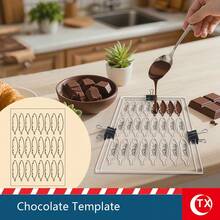 A4 Acrylic Chocolate Printing Template. Provides 3mm, 5mm, 8mm Thickness Options, And Offers Acrylic Mold Base Selection. The Base Provides Matching Clamps For Stable Use. Customizable Logo Template, Personalized Chocolate Printing Template. - White - View 2