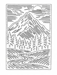 1 Stück Malbuch in einer Farbe für innere Ruhe & Selbstreflexion, 40 monochromatische Mysteriumszeichnungen & inspirierende Zitate, für den täglichen Arbeitsweg, Reisen & Selbstfürsorge, bewusste kreative Geschenkidee für Erwachsene, Frauen & Jugendliche, nicht nur auf eine Farbe beschränken - andere Farbkombinationen ausprobieren, Herbst, Schreibwaren, Schulmaterial, Zeichnen & Malen, Weihnachten