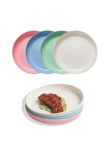 1/4/8 件塑料餐盘/沙拉盘，适用于露营、厨房、洗碗机和微波炉