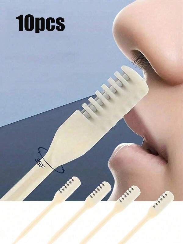 10/5/1pcs Nose & Ear Hair Trimmer, Easy To Clean, Dual-Purpose For Nose/Ear Hair, 360 Degree Rotary Design, Unisex