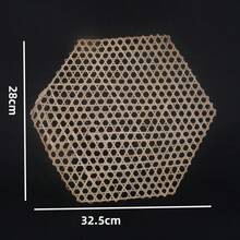 6PCS Bamboo Steamer Mat, Non-Stick Pot Bottom, Bamboo Net For Fish Stew