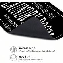 - Cubierta superior para lavadora y secadora, 23.6x 19. pulgadas, funda antideslizante para lavadora y secadora para la parte superior, color negro - Negro - - Ver 5