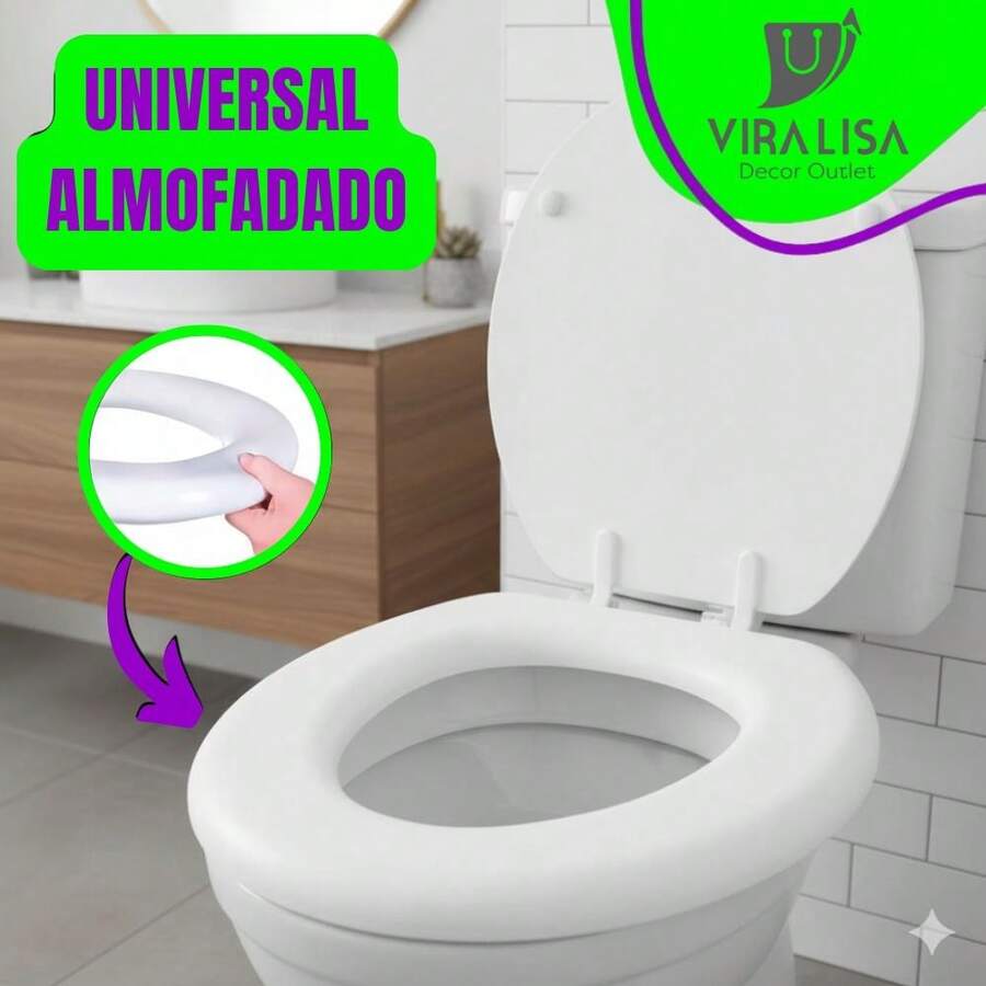 Universal White Toilet Seat With Lid - 白色的 - 查看 1