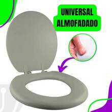 Universal White Toilet Seat With Lid - 灰色的 - 查看 2