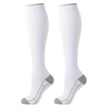 4 đôi tất nén thể thao cho nam nữ, tất nén cao đến đầu gối, tất thể thao ngoài trời, tất nén thể thao cho nữ, tất chạy bộ, tất đạp xe, tất đi bộ đường dài, tất nén du lịch - Nhiều màu - Xem 6